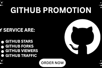 do organic github promotion to gain stars fork repo and traffic