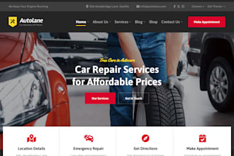 design car detailing website auto detailing booking website car wash website