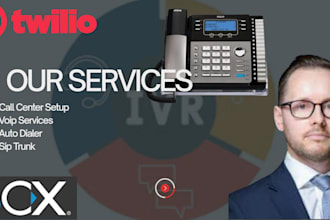 voip call center setup on 3cx for cold calling, inbound and outbound calls
