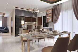 improve 3d existing house, arrange furniture,detail interior redesign in 3ds max