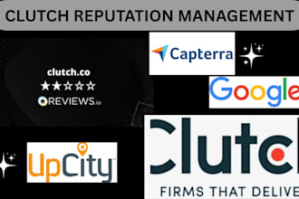 clutch management designrush reputation upcity g2 sortlist profile gmb