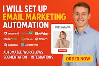 email marketing with activecampaign moosend brevo mailchimp klaviyo newsletter