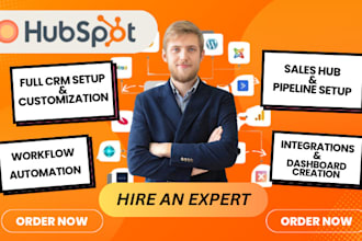 setup hubspot CRM, hubspot sales automation, hubspot marketing expert
