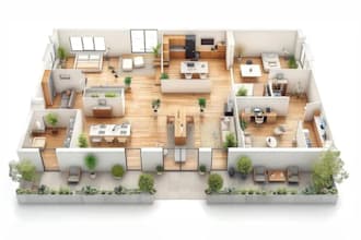 design architectural drawing in autocad and rivet