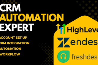 automate gohighlevel processes and install zendesk, gorgias, hubspot as your CRM