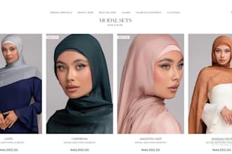design redesign islamic clothing shopify store hijab scarf abaya clothing store