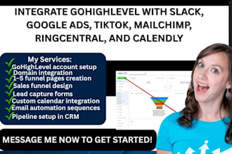 integrate gohighlevel facebook ads slack hubspot salesforce mailchimp klaviyo