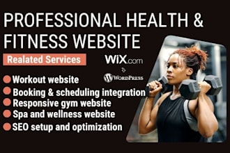 design fitness, gym, yoga, spa, wellness website using wordpress elementor pro