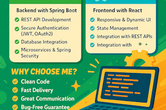 develop web applications using spring boot and react