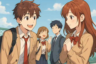 draw manga comic webtoon anime story comic book manhwa webtoon style