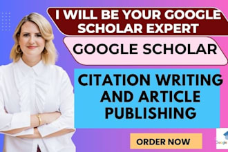 write and publish your research article in high index journals on google scholar