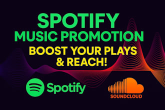 do professional spotify music promotion, album promotion, soundcloud music