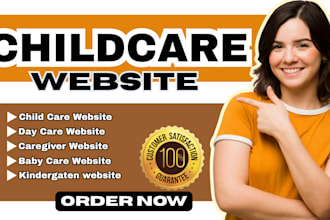 design child care website baby care website daycare childcare website