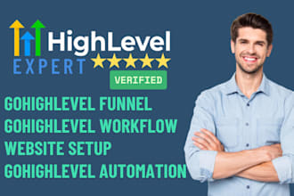 gohighlevel expert funnels, ghl automation workflow and website setup ghl a2p