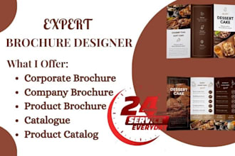 do digital and corporate brochure, palmphlet, leaflet, product catalog catalogue