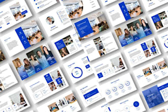 design a professional master slide template in powerpoint or google slides
