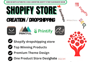 build an expert german shopify store with SEO and winning dropshipping designs