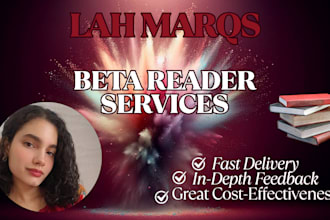 beta reader for your manuscript detailed feedback and insight