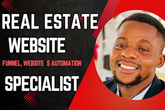 build real estate website in wix and wordpress or custom real estate website