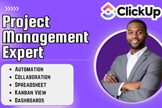 setup clickup dashboard kanban board sprint campaign automation gantt ai expert
