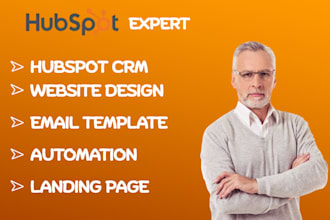 do hubspot crm, hubspot landing page, hubspot email template, sales automation