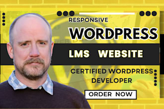 create wordpress lms learndash website,tutor lms, elearning online course, forum
