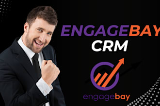 set up engagebay CRM email marketing, templates, landing page and automations