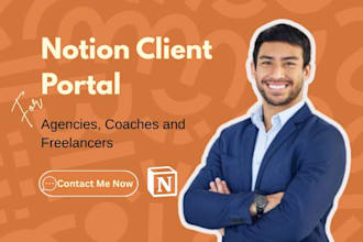 setup a notion client portal notion CRM custom notion template notion expert
