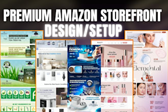 create a unique amazon storefront design for your amazon brand store