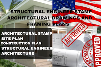 draw stamp seal architectural floor plans structural engineer permit drawings
