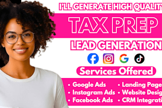 tax preparation leads tax preparation facebook ads income tax google ad video ad
