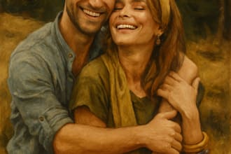 create a hand draw realistic digital oil painting portrait for you today