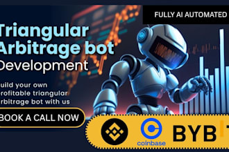 build crypto arbitrage trading bot, triangular arbitrage bot, crypto trading bot
