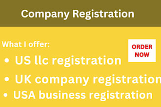 us llc registration, UK company registration USA business registration, ein