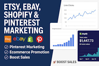 boost sales with etsy, ebay, shopify promotion and pinterest marketing