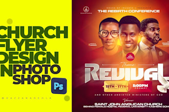 create eye catching church flyers for events and services
