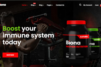 design peptides website supplement website nutraceutical or health product store