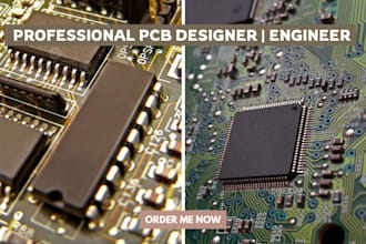 design pcb layout, schematic, bom and gerber altium, kicad, ic and more