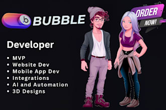 be your bubble app developer mvp bubble io app or saas