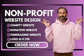 design nonprofit 501c3 charity ngo foundation website using wix or wordpress