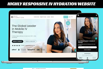 build iv hydration website mobile iv hydration website therapy website