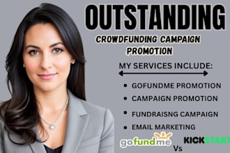 promote crowdfunding gofundme campaign to get real donor via email marketing