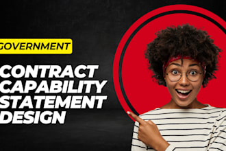 write and design government contract capability statement