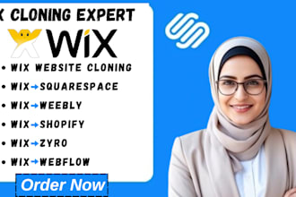 copy clone wix website redesign duplicate revamp rebuild wix or wix landing page
