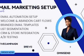 set up email automation with omnisend, brevo or activecampaign
