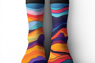 draw creative socks unique sock design