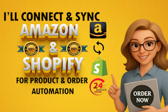 connect and sync your amazon store with shopify for product and order automation