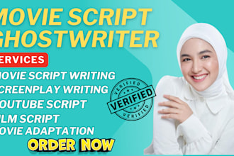 movie script writing, write movie script, ghostwrite movie script and screenplay