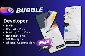 develop bubble mvp saas app adalo marketplace website ai API bubble