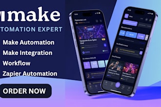set up make com automations zapier integrations and integromat workflows